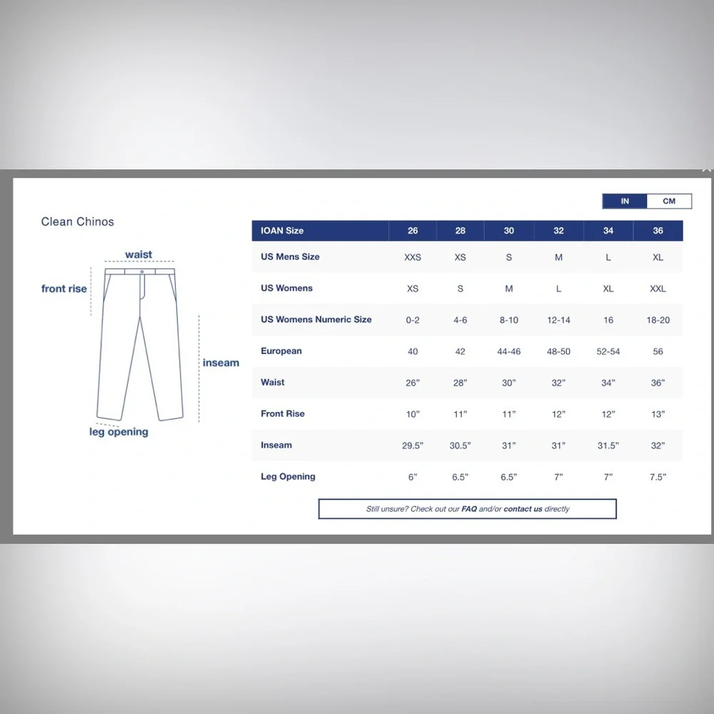 Industry of All Nations Indigo 100% Organic Chinos - Picture 3 of 7
